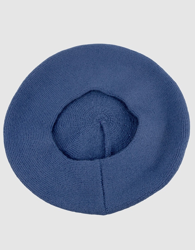 Max Alexander - European Made Blue Soft Wool Beret