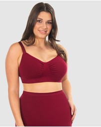 B Free Intimate Apparel - Wire-free Bamboo Padded Bra (B-C-D-DD-E-F-G-H) Cup