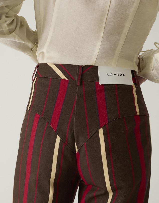 Laagam - Leroy Striped Twill Pants