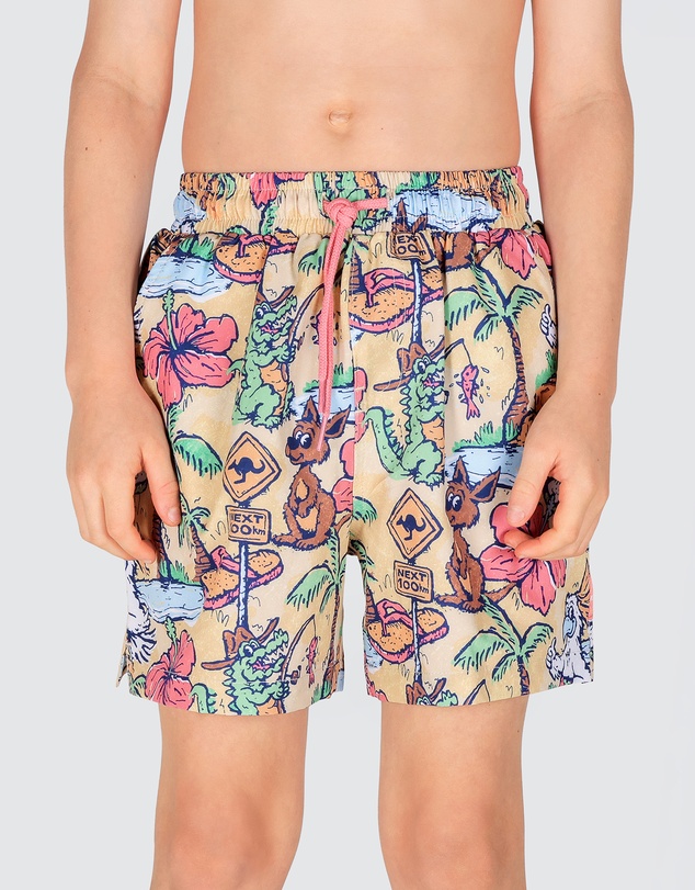 Skwosh - G'day Boys Eco Swim Shorts in Yellow