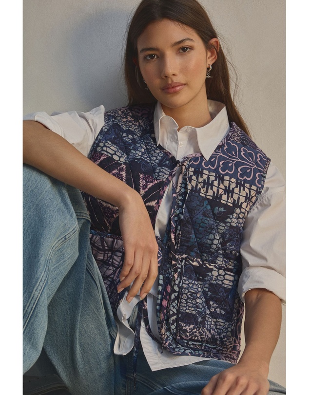 NEXT - Padded Reversible Tie Front Gilet