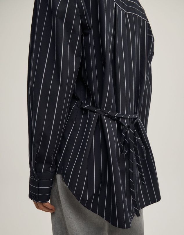 Witchery - Tie Back Pinstripe Shirt