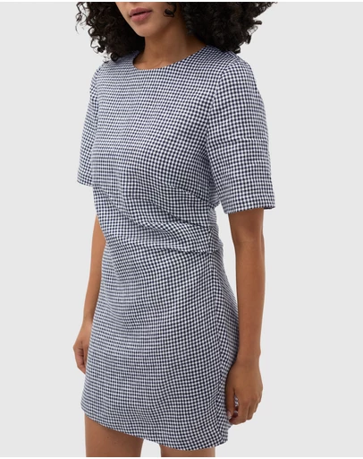 Seed Heritage - Linen Gingham Mini Dress