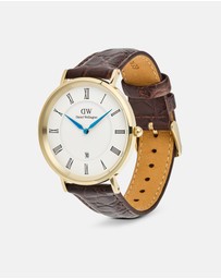 Daniel Wellington - Classic 40mm Roman Numerals Date Croc Belly