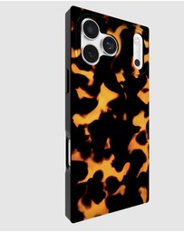 Flaunt - Flaunt Square Tortoise Print MagSafe Case for iPhone 17 Pro Max