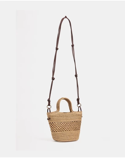 Seafolly - Micro Raffia Basket Bag