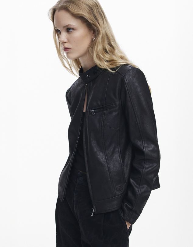 Desigual - Regular biker jacket