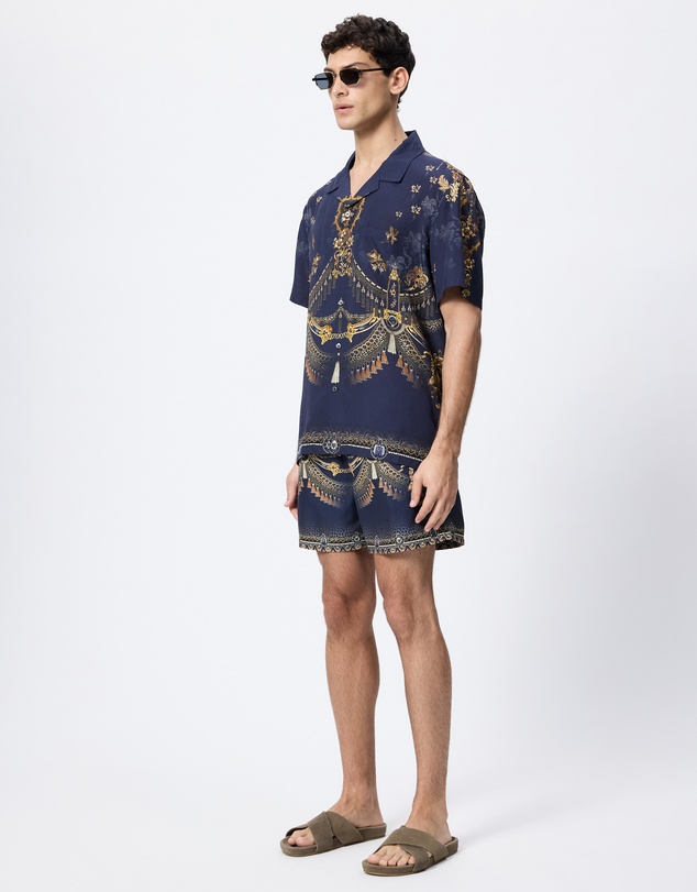Camilla - Mid Length Boardshorts With Elastic Waist