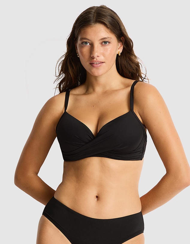 Sea Level Australia - Essentials Cross Front Moulded Underwire Bra