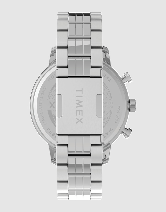 TIMEX - Chicago Chron Black Dial & Silver Tone