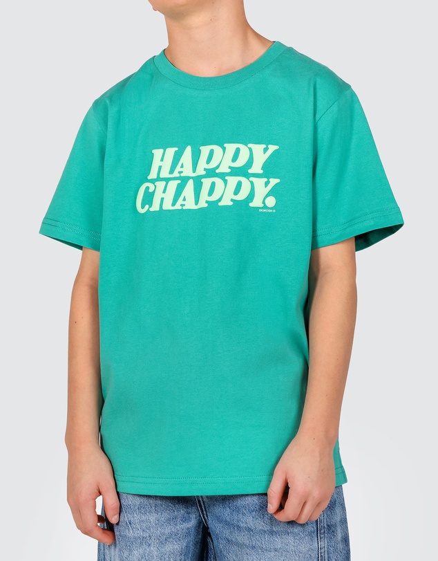 Skwosh - Happy Chappy Boys Regular Tee in Green