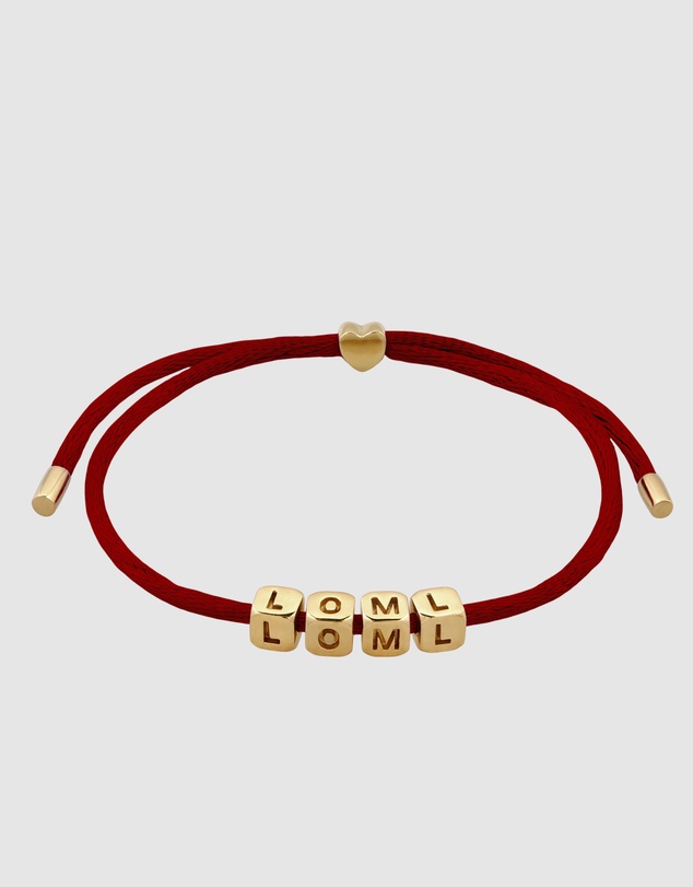 Elli Jewelry - Love of my Life Red Satin Bracelet