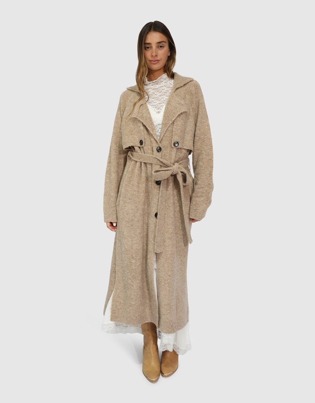 Belle & Bloom - Live in Dream Maxi Trench Cardigan