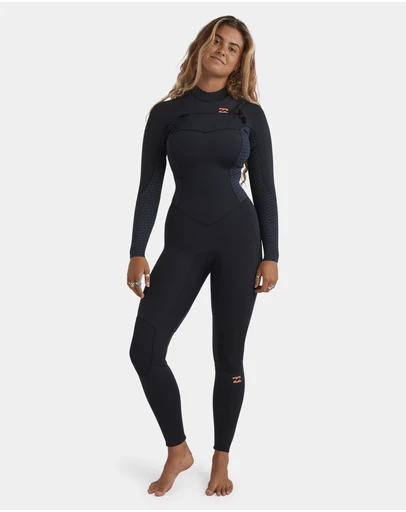 Billabong - Womens 3/2mm Synergy Natural Chest Zip Steamer Wetsuit