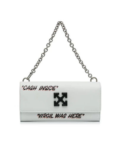 Off-White - Pre-Loved Jitney Quote Wallet on Chain