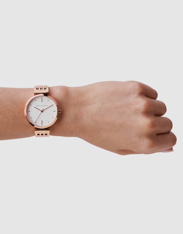 Armani Exchange - Rose Gold-Tone Women's Analogue Watch