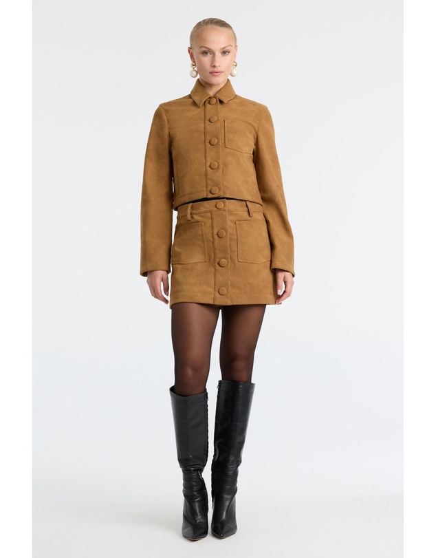 Bardot - Lorenzo Croc Vegan Suede Shirt