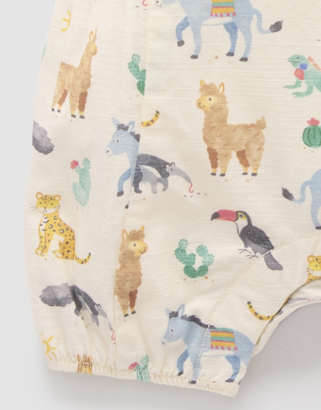 Purebaby - Short Leg Overall -Kids-Babies