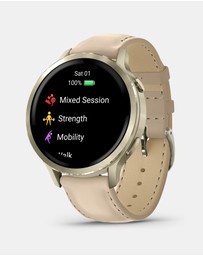 Garmin - Venu 4, 41mm, Leather Band