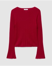 & Other Stories - Rib-Knit Wool Boatneck Top