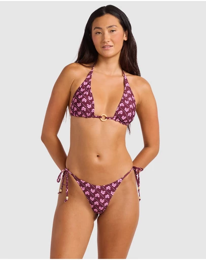 Seafolly - Batik Bloom Tie Side Rio Bikini Bottom