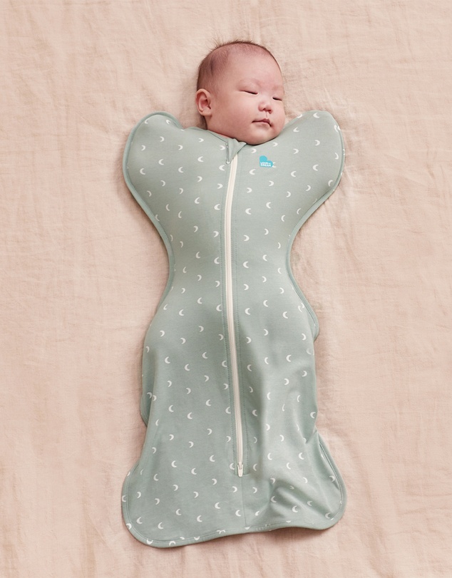 Love to Dream - Swaddle Up™ 1.0 TOG Cotton Olive Moon