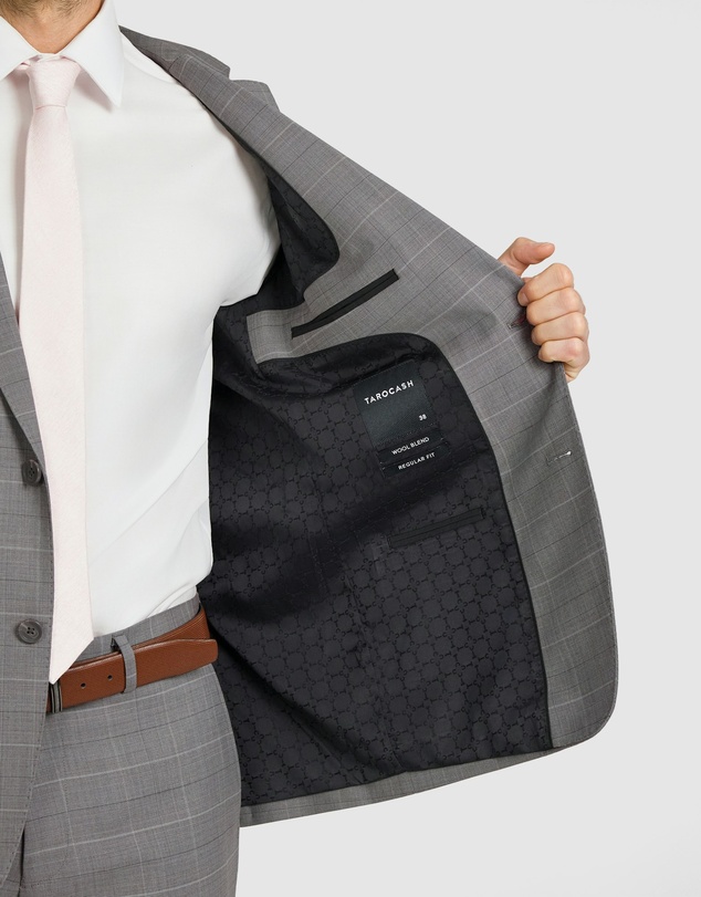 Tarocash - Sovran Check Wool Suit Jacket