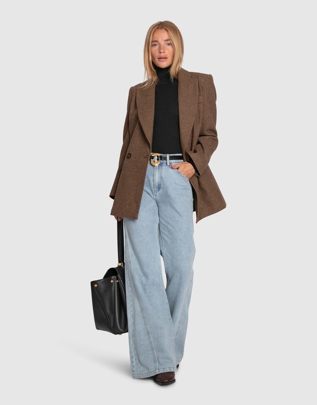 Belle & Bloom - Big Brother Talk Wool Blend Blazer