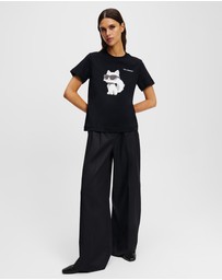 Karl Lagerfeld - Ikon Choupette Aquarelle T-Shirt