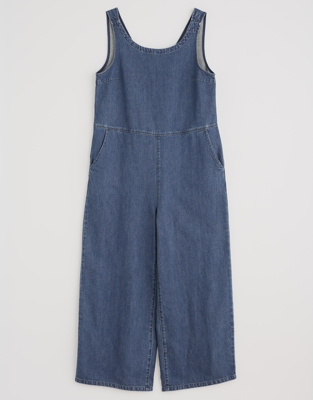 Seasalt - Seasalt Cornwall Blue Salt Air Wide Leg Jumpsuit