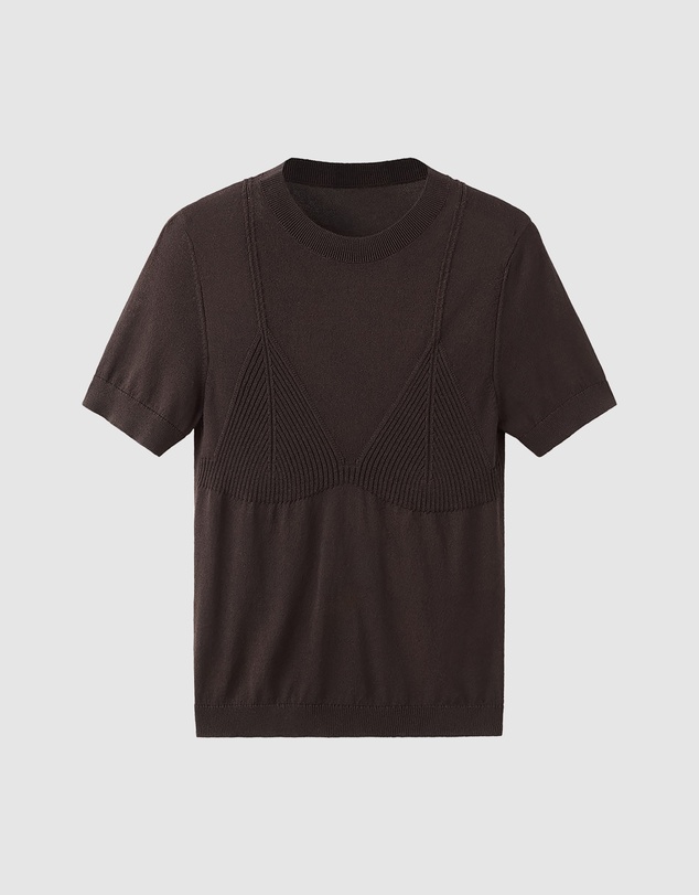 M.N.G - Short-Sleeved Knitted Sweater