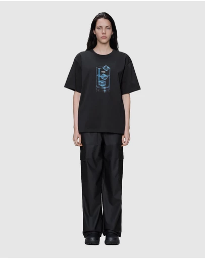 RAINS - Women's Classic T-Shirt Cubes Black