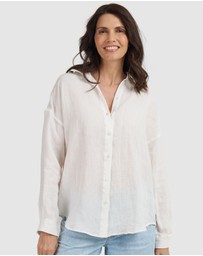 CAMIXA - Exalina Oversized Crinkle Linen Shirt