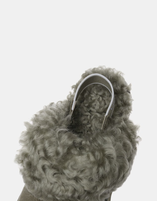 EVERAU - Australian Shepherd Ugg Waffle Curly Platform Cow Suede Upper House Shoes