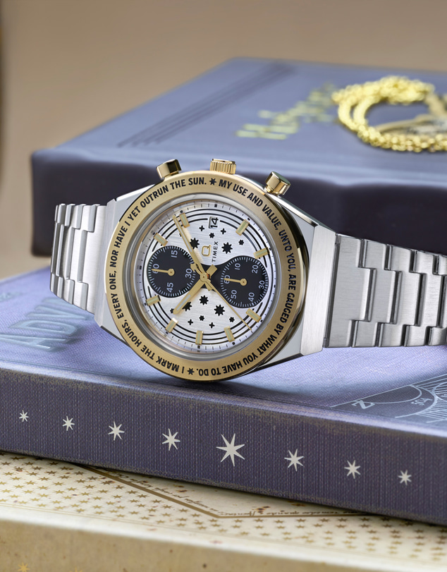 TIMEX - Harry Potter x Q Timex Time Turner Chronograph 40mm Stainless Steel Bracelet Watch