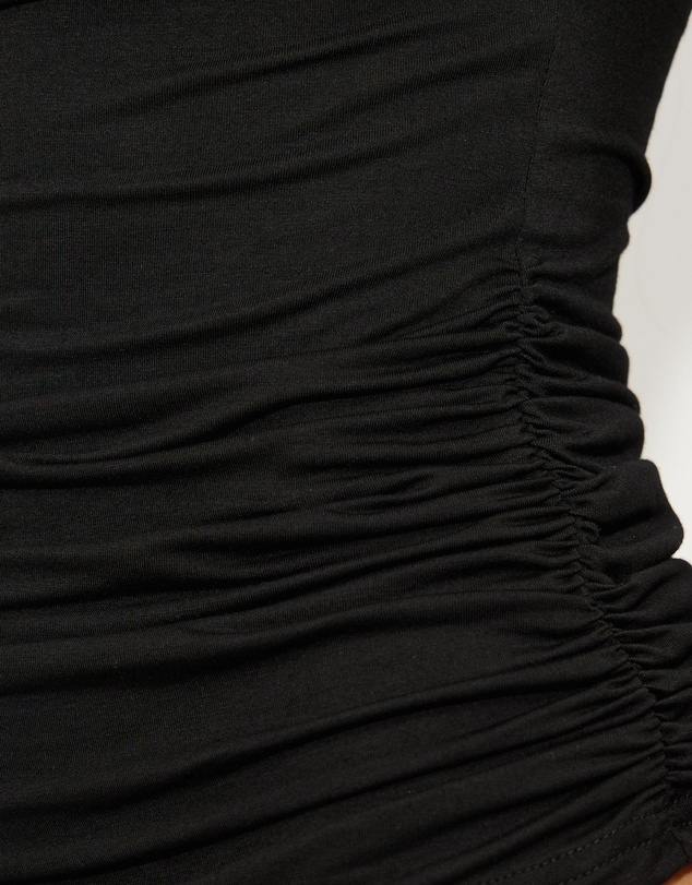 Dazie - Honey Asymmetrical Jersey Top