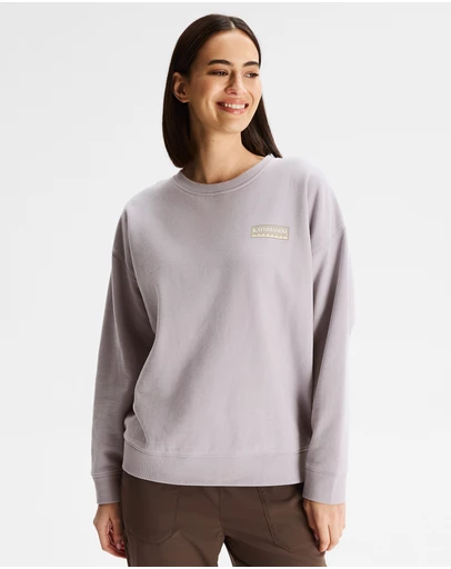 Kathmandu - Heritage Logo Slouchy LT BB Crew Sweatshirt