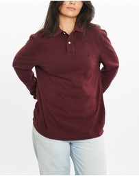 Vintage by The Real Deal - Pre Loved - Vintage Nautica Long Sleeve Polo Shirt