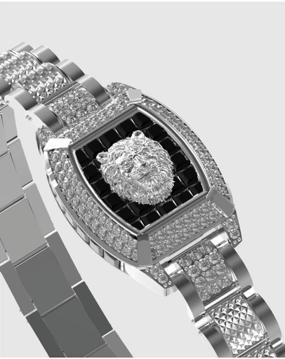 GUESS - 27mm Lion Pave Bracelet