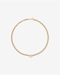 Michael Hill - Round Curb Pendant Bar Chain in 18kt Gold Vermeil