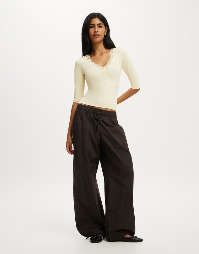 Cotton On - Eva Lace 3/4 Top