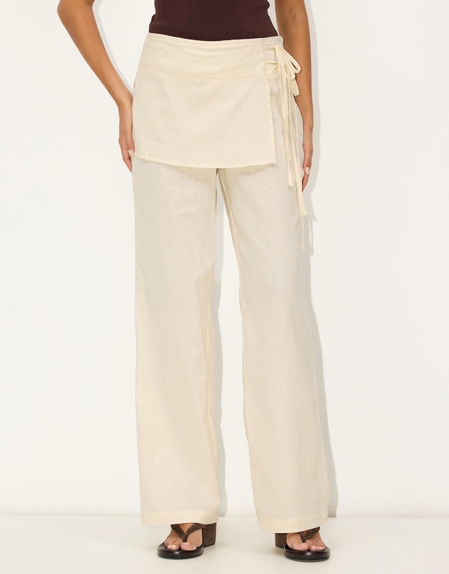 Dazie - Overcast Linen Blend Pants