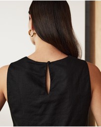 Atmos&Here - Celina Linen Blend Crop Top