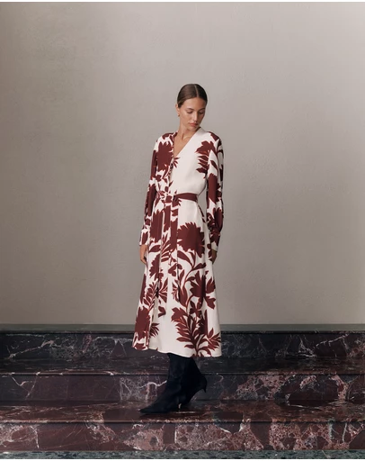 Trenery - Roselle Shirt Dress in Red Mahogany