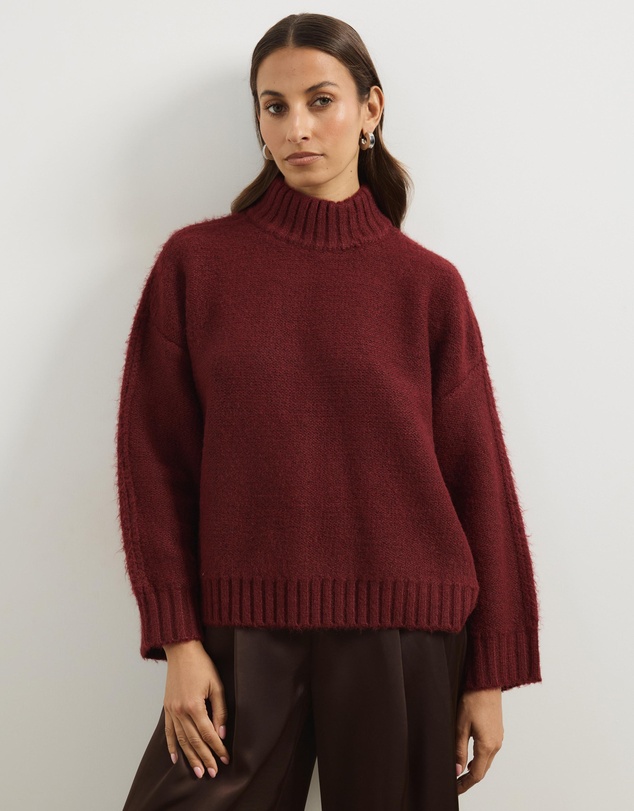 Atmos&Here - Charll Funnel Neck Knit Jumper