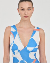 FRIEND of AUDREY - Evelyn Cupro Panel Dress