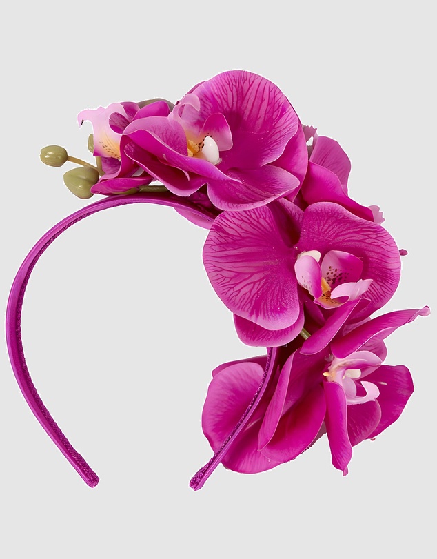 Max Alexander - Fuchsia Orchid Racing Fascinator