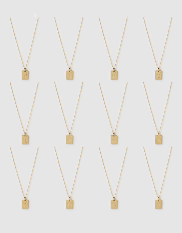 Arms Of Eve - Zodiac Gold Tag Necklace