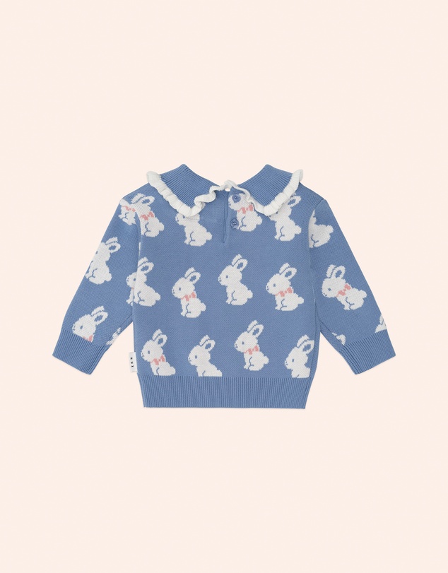 Huxbaby - Bunny Field Frill Collar Polo - Babies-Kids