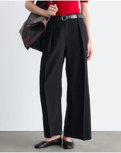& Other Stories - Cropped Pleat Trousers